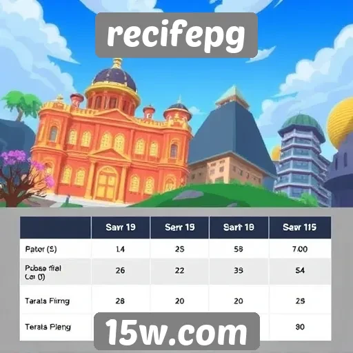 Comparativo entre recifepg e outros sites de jogos